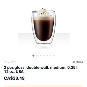 BODUM double wall mugs 2pieces